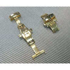 GISELLE不鏽鋼金離子電鍍彈簧按壓錶扣(蝴蝶扣) 台灣製造 MIT 10mm, 12mm