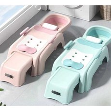 접이식 샴푸체어 임산부용 성인용 목욕의자 머리감기 핑크, 1