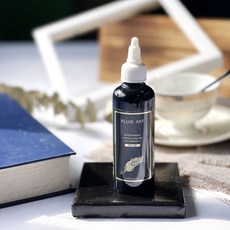 金羽毛 流體顏料 500ml 單瓶裝 台灣製 馬卡龍 彩色 螢光 金屬 莫蘭迪 壓克力顏料 手作, 炫黑