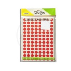 별별 적색 원형 견출지 9mm 13장 견출지스티커