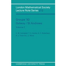 Groups `93 Galway/St Andrews:Volume 2, Cambridge University Press