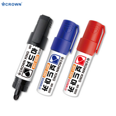 [크라운] 킹 보드마카 둥근닙, 흑, 흑, 1개