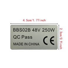 Bafang 중반 모터 48V 250W 스티커에 대 한 새로운 스티커 BBSO2B에 대 한 10/20 개/몫 eBike 변환 키트 스, 03 40 pcs