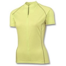 伊凱文戶外 Smartwool 女款短袖半門襟羊毛車衣 萊姆綠，透氣舒適，戶外運動首選