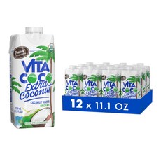Vita Coco Organic Pressed Extra Coconut Water 비타 코코 오가닉 엑스트라 코코넛 워터, 12개, 330ml
