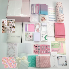 365Lifestyle 포카 꾸미기 포장 세트 포장용품 수납 패키지 6공 바인더 속지 탑로더 포카 통 케이스 헤더택 대지 모음, (옵션2)프리미엄포카세트, 1세트