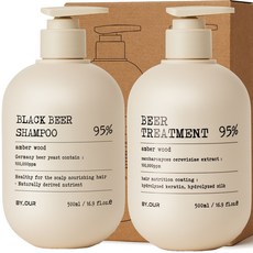 바이아우어 10만PPM 맥주효모 탈모 샴푸 500ml + 맥주효모 단백질 트리트먼트 500ml, 1세트