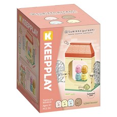 KEEPPLAY 角落小夥伴 小窗口系列積木, 1個, 粉圓, 粉圓