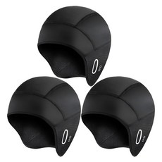 KMCOM 방한 기모 이너캡 겨울 스컬캡 3P, EP2.기모 이너캡 블랙, 3개