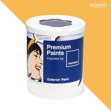 노루페인트 팬톤 실외 벽면 저광 페인트, 13-0942 AmberYellow, 1L, 1개