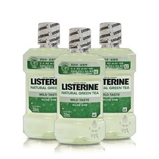 리스테린 내추럴 그린티 마일드 구강청결제, 250ml, 옵션선택, 3개