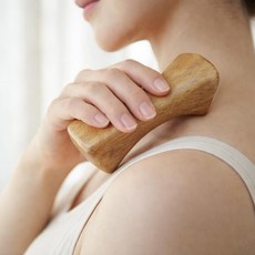 마사지 목 어깨 캄바디 EAS 괄사 우드 마사지기 셀프, 상세페이지 참조, 1개