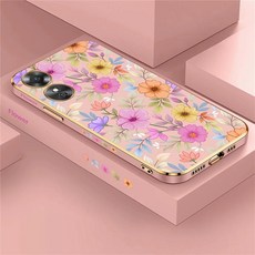 꽃 케이스 도금 실리콘 커버, 1개, 6. Pink-172 Q. A33 2020