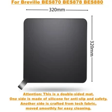 1pcs Breville BES870 커피 머신 용 양면 패브릭 실리콘 미끄럼 방지 매트 바닥 패드 액세서리, 01 China Mainland, 01 Breville Bottom Mat