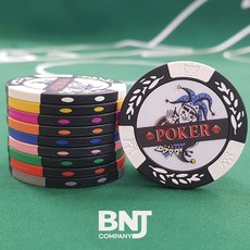 월드트리 조커 포커칩 게임칩 카지노칩 국제규격, 9.흰색, 1개