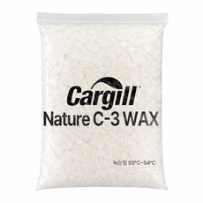 네이처 C-3 캔들 소이왁스 천연 캔들만들기 양초 향초 재료 Cargill (C-303), 1개, 1kg
