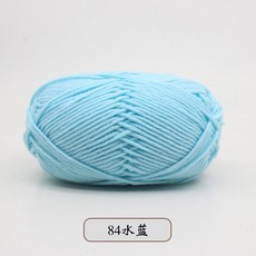 뜨게 염색 A2 스웨터 짠 코튼 바느질 5 손으로 50G 공예 울 밀크 뜨게 바느질 원사 도구 모자 인형 겹 크로셰, 84, 1개