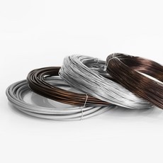 마이플랜트 알루미늄 분재철사 원예용 가드닝용 1kg, 1개, 2mm, 은색