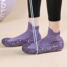 스노클링 비치 신발 양말 남녀 다이빙 수영 미끄럼 방지 부드러운 바닥 건조, 보라색 (두리안 신발)