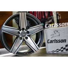 FK鋁圈 19吋 5/112 CARLSSON N958 亮鐵灰車面 鋁合金輕量化輪圈, 1個