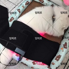 허리 근적외선 패드 어깨 무릎 참숯 황토 온찜질기 손목 온찜질 마사지 찜질팩, 프리사이즈, 무선 리모컨 유럽 플러그, 1개