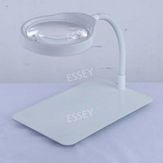 돋보기 탁상용 휴대폰 정밀 조광 유리 수리 PD-032C 확대경 램프 흰색 스탠드, 화이트 USB-032C 화이트 글라스 10X