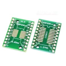 일반 10PCS TSSOP20 SSOP20 SOP20에서 DIP20으로의 전송 보드 DIP 핀 피치 어댑터 TSSOP-20 SSOP-20 SOP-20에서 DIP-20