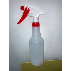 500ml耐酸鹼 噴瓶組 HDPE 材質瓶子 2號 內容 含紅白梅花噴頭一個, 1個