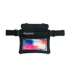 애니존 IPX8 스마트폰 크로스 방수팩 T16, 1개, 블랙