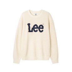 브랜드정품 리 LEE 아플리케 빅 트위치 로고 니트 아이보리 362517