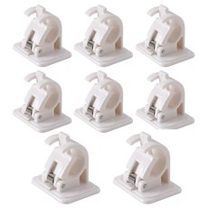 리빙준 커튼 봉 브라켓, 화이트 x 8개세트