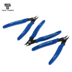 PLATO-170 정밀 전자 니퍼 / 사선 커터 플라이어 (PCB DIY 작업용) 묶음, 3개, 블루