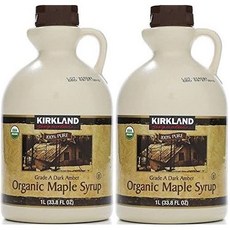 커클랜드 시그니처 유기농 메이플 시럽 (67.6액량 온스) Kirkland Signature Organic Maple Syrup (67.6 Fluid Ounce), 1개, 2kg