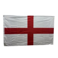 잉글랜드 국기 England flag 90x150cm 폴리에스터 90g 금속 고리 이중 스티치 마감, 1개, WHITE+RED