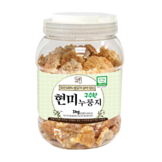 누룽담다 구수한 국산 100% 쌀눈이 살아있는 유기농 현미 누룽지, 1개, 1kg