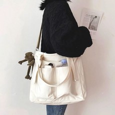 나일론빅포켓백 숄더백 쇼퍼 포켓 캔버스 크로스 에코 ehd+047Ks