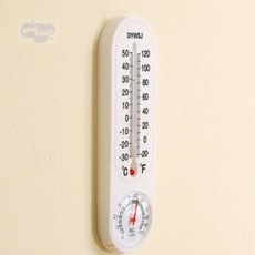 람쥐마트 반영구 아날로그 온습도계 신생아, 거치용 원형, 1개