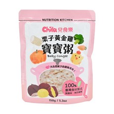 Chila 兒食樂 寶寶粥 - 小松鴨仔魚口味 150g, 1個, 黃金栗子雞_正效