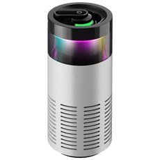 RUN기술 미니 휴대용 저소음 차량용 공기청정기 실내, 화이트, 1개