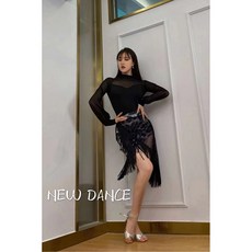 스커트 연습 여성 ZS 테니스 라틴댄스스커트 속옷 댄스웨어 라틴어