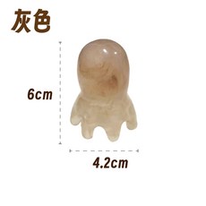 章魚按摩梳 - 經絡頭部按摩 頭皮/頸部按摩器, 1個, 灰色