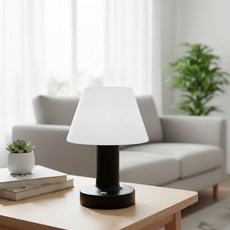 히즈엔 테이블 침실 인테리어 조명, 블랙