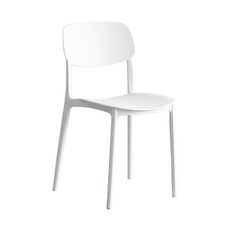 一體式牛角貝殼背椅 北歐風餐椅, 貝背椅白色一筆限4張, 1件