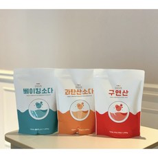 아이레 프리미엄 베이킹 구연산 과탄산 1kg X 3종 1세트, 9개