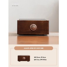 호두나무 내열유리 세트 차주전자 티메이커 가정용, A. 아카시아 사각 스토브