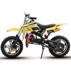 레저용 미니 오토바이 산악 49cc 소형 포켓 바이크 미니오토바이 소형오토바이 경량, 1개, 옐로우 대형 바퀴