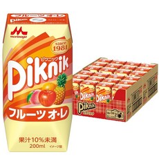 모리나가유업 모리나가 올레 200ml 종이팩 음료 음료 음료 음료 상온 보존 24병, 1개