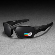 KDEAM 卡地陌 偏光運動太陽眼鏡, C1霧面黑(鏡框)+黑色鏡片