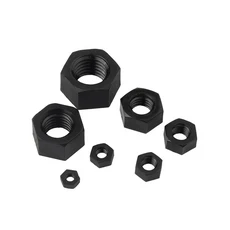 화이트 또는 블랙 플라스틱 나일론 육각 너트 M2 M3 M4 M6 M8 M10, 01 black