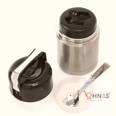 워니샵디자인 간편조리 보온죽통 800ml 실버